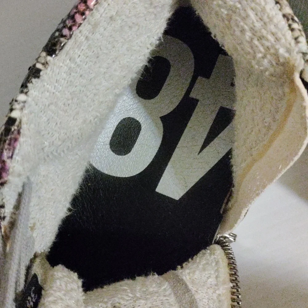 P448 Pastel Rainbow Snake Print Sneakers 38